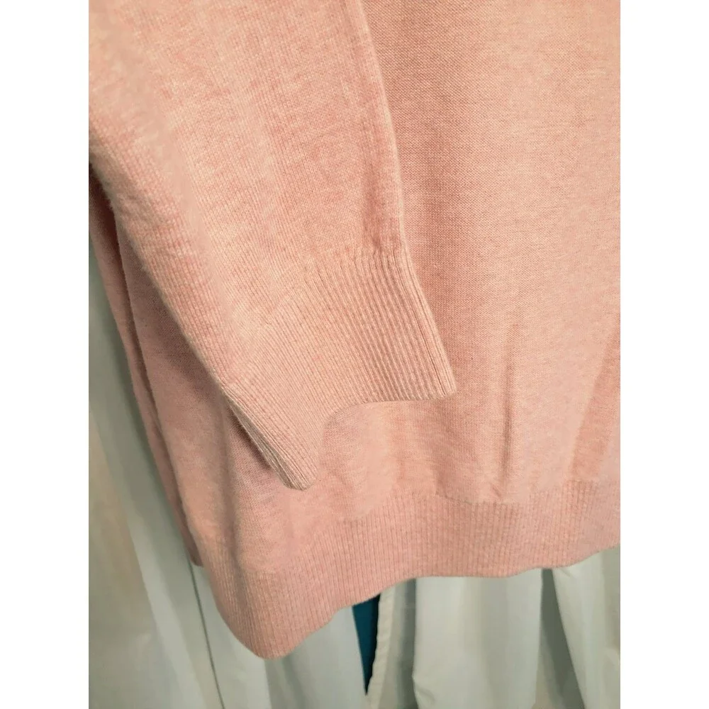 Banana Republic Men's Salmon Pink Cotton Pullover Sweater Crew Neck Size 2XL